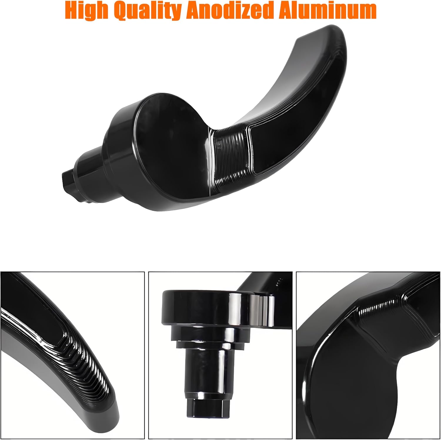 Harley Saddlebag Latches - Perfect Fit, Easy Installation Compatible for Touring Street Glide Electra Road King 2014-2023 (Black) Black