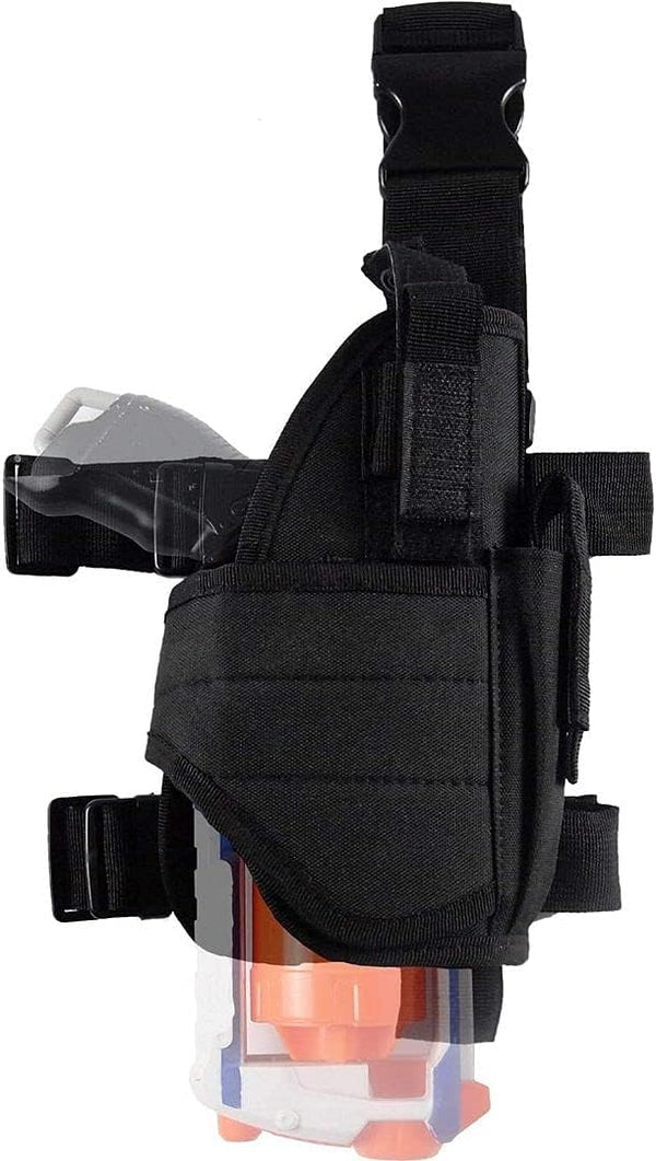 Adjustable Tactical Leg Holster Compatible for Nerf Elite Blaster - Black