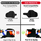 Adjustable Tactical Leg Holster Compatible for Nerf Elite Series Blaster(Black) Black