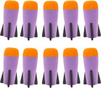 Missile Filled Foam Rocket Launcher Compatible for Nerf N-Strike Elite Series 10pcs,purple