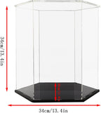 Basketball Display Case,Soccer Ball case, Acrylic Collectible Case, Soccer and Volleyball Collection Sports Souvenir Box (13.4 in X 11.8 13.4 in)