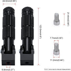 Motorcycle foot pegs, folding bicycle Universal M8 anti-slip motorcycle footrest, suitable for Super 73 S2/ZX/RX/R/S Adventure