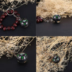 Ball Compass Keychain, 28mm Liquid Filled Portable Hiking Key Rings Mini Survival Navigation Equipment for Camping Travel