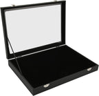 Pin Display, 9.4 X 13.8in Collection Holder Dustproof Enamel Display Box Jewelry Medals Storage Case for Sports Memorabilia
