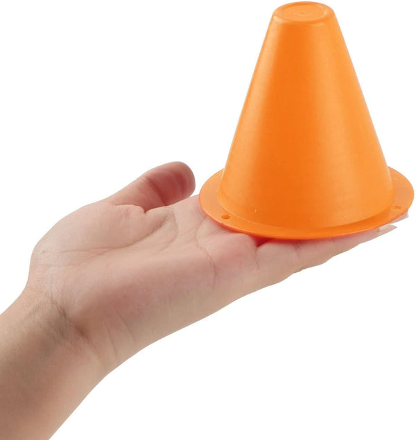 10 Pcs 3 Inch Soccer Cones Sport Training for Indoor and Outdoor - Orange