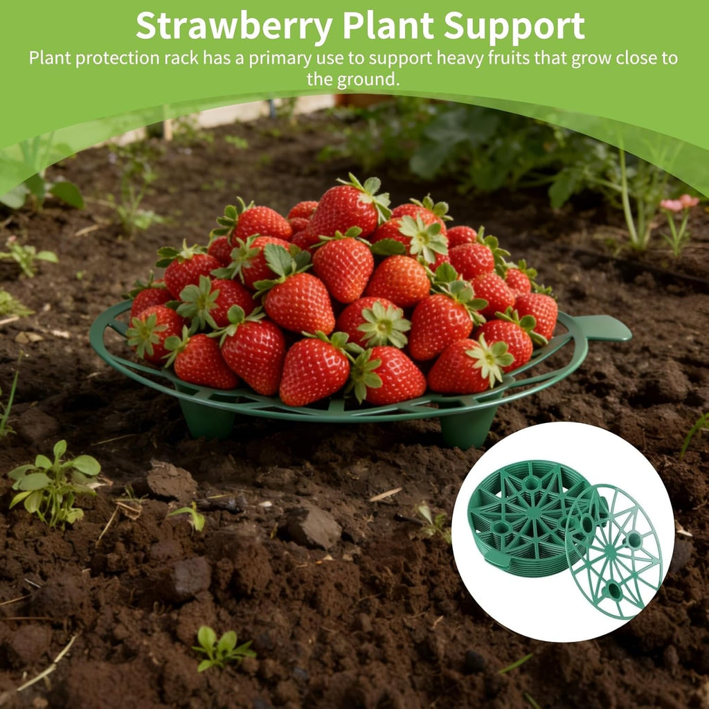 10PCS Strawberry Plant Support, Watermelon Support Stand Melon Holder Tray Protection Rack Cradle Pumpkin for Squash Cantaloupe