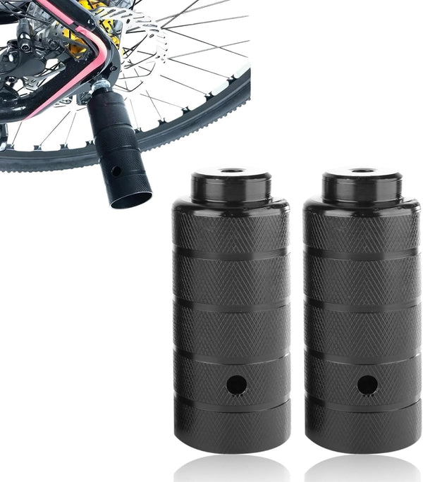 2PCS Steel Bike Pegs, Anti Skid Lead Foot Bicycle Peg Mini Cycling Rear Stunt 1.97 x 4.33in for Mountain