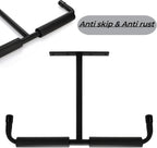 4 Pack Overhead Garage Storage Hooks, 16.5" Heavy Duty Ceiling Mount Hangers, Double T-Bar Metal Ladder Racks, Hanging for Bike, Pipe Lumber, Fishing Rod, Sports Equipment