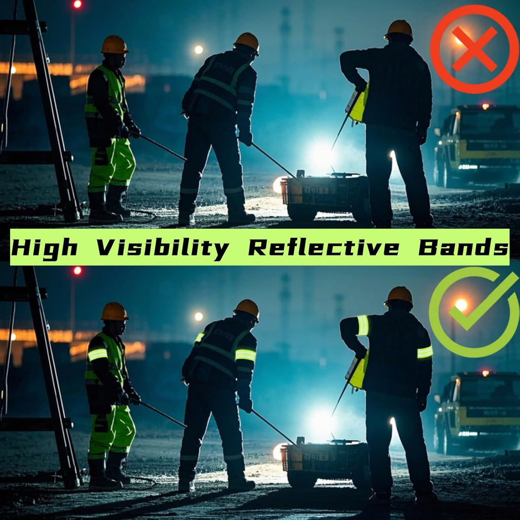 50 Pack Reflective Bands, High Visibility Safety Reflector Armband, Security Tape Strip Bracelets, Cycling Warning Fluorescent Sash, Night Walking Gear for Wrist Arm Ankle Leg