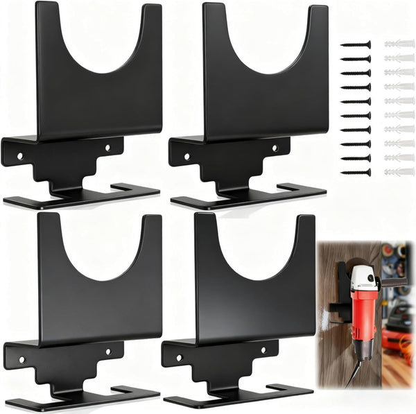 4 Pack Wall Mount Bracket Angle Grinder Holder for 5 inch Grinder