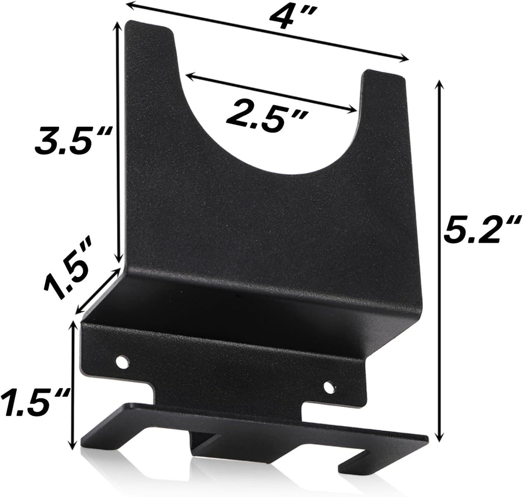 4 Pack Angle Grinder Holder, Wall Mount Bracket for 5 inch Grinder, Polisher Storage Rack Stand with Cord Hook, Garage Tool Hanger Grinders Impact Wrench Cutters Waxing Machines