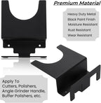 4 Pack Angle Grinder Holder, Wall Mount Bracket for 5 inch Grinder, Polisher Storage Rack Stand with Cord Hook, Garage Tool Hanger Grinders Impact Wrench Cutters Waxing Machines