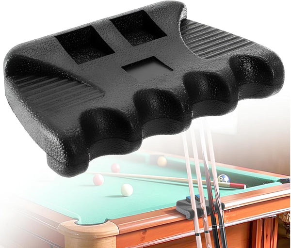 4 Holes Pool Cue Holder Mini Non-slip Stick Holder Claw with 2 Chalk Holders
