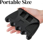 4 Holes Pool Cue Holder, Portable Weighted Rack, Mini Non-slip Stick Holder Claw with 2 Chalk Holders, Heavy Duty Rest for Billiard and Table