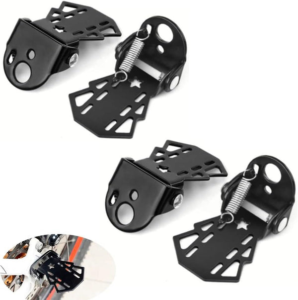 4-pack Mini Bike Rear Pedals - Foldable - Suitable for Mountain Bikes - Kids' Bikes - Rear Pedals - Metal Plates - Bike Pedal Accessories