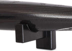 Display standard - Black - Baseball bat display standard - Baseball bat holder - Wall mounting - Horizontal baseball bat standard - Baseball bat holder - 2 pieces - Black