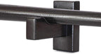 Display standard - Black - Baseball bat display standard - Baseball bat holder - Wall mounting - Horizontal baseball bat standard - Baseball bat holder - 2 pieces - Black