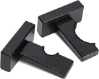 Display standard - Black - Baseball bat display standard - Baseball bat holder - Wall mounting - Horizontal baseball bat standard - Baseball bat holder - 2 pieces - Black