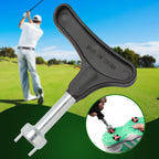 Biaungdo Golf Spike Tool for Spike Shoes, Black Golf Shoe Spike Wrench, Zinc Alloy Golf Spike Removal Tool