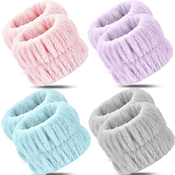 Wrist Bands or Washing ace, 8pcs Spa ace Washing Wristbands, Microiber Arm Wrist Towels, Absorbent Wash Wristbands or Woman Men, Prevent Water rom Spilling Down Your Arms
