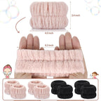 Wrist Bands or Washing ace, 4pcs Spa ace Washing Wristbands, Microiber Arm Wrist Towels, Absorbent Wash Wristbands or Woman Men, Prevent Water rom Spilling Down Your Arms