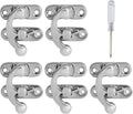 Biaungdo 5pcs Retro Vintage Style Swing Bag Clasp Closure Lock Latch for Furniture Wooden Box Jewelry Case Silver Tone with Mounting Screw & Screwdriver, 33 x 29 mm