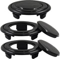 Biaungdo 2 Sets 3 Inch Outdoor Patio Table Umbrella Hole Ring and Cap Set, Standard Size Garden Beach Tablet Thicker Hole Ring Plug and Cap Set(Black, Compatible 32-48mm Umbrella Tube)