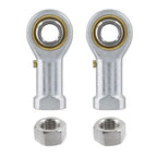 Biaungdo 2 Pcs 304 Stainless Steel PHSB6 Rod End Bearing, 3/8 x 3/8-24 Female Right Hand Heim Joint Rod End Bearing with Jam Nut