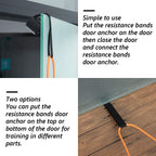 4 Pieces Door Resistance Bands Cable Door oam Exercise Training Strap or Workout itness