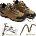 Round Braided Hiking Shoelaces: Work Climbing Shoe Laces or Boot 2 Pair