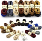 Round Braided Hiking Shoelaces: Work Climbing Shoe Laces or Boot 2 Pair