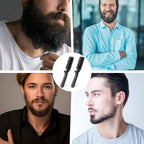 2Pcs Travel Hair Brush, Mini olding Hair Brush Collapsable Boar Bristles Hair Comb Pocket Beard Brush Portable Hair Styling Tool or Women and Men