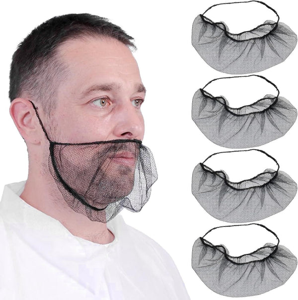 100-Pack Disposable Nylon Beard Covers