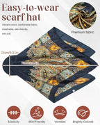 Women's Satin Head Scar with Sun Visor Brim Hat Scar with Visor Cap or Women One Piece Design