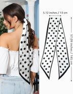 Long Silk eel Scar Women Hair Scar Satin Neck Scar Tie Bandana Headband Scar Edge Wrap Head Scar Purse Handbags
