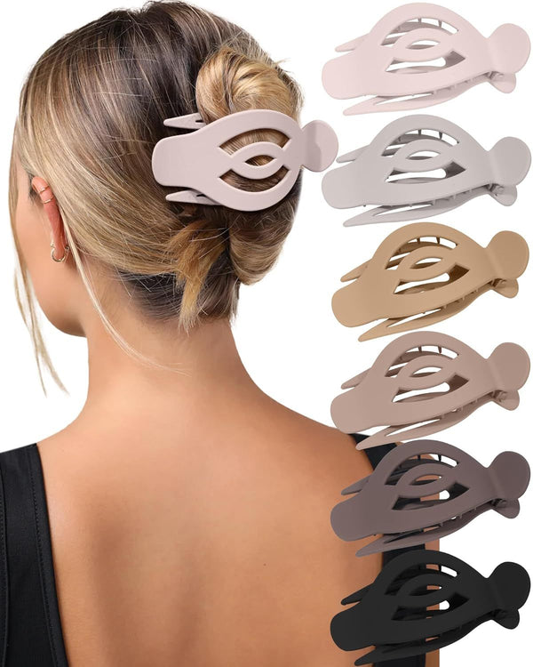 6Pcs Upgrade Large lat Hair Claw Clips or Women Girls, 5
