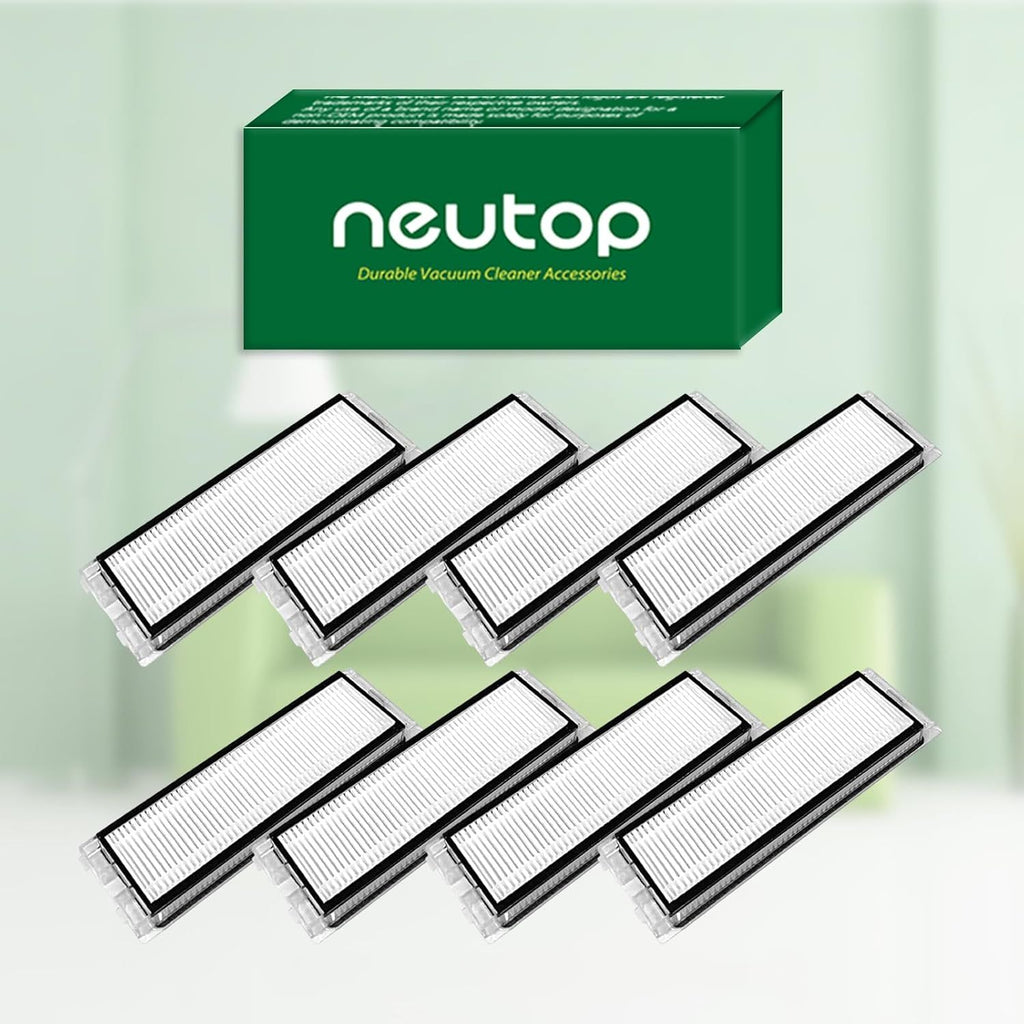 Replacement ilters Parts, Compatible with  Q Revo/Qrevo 2R3W, Robot Vacuums Cleaner Replacement Spare Parts Accessories, 8-pack.