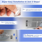 Safoner RV Secure Adjustable Bars | 12.5-22.3" Stainless Steel Rods | Food&Drink Stabilizers for RV Refrigerator | Prevents Spills&Mess During Travel | Essential RV&Camper Accessories (2 Pack)