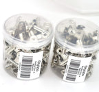 48PCS Bulldog Clips Silver 1.25 Inches,Mini Binder Clips,Metal Paper Clips with Transparent Storage Box,Hinge Clips for Crafts