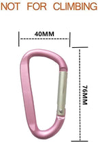 Large Carabiners Keychain 3" Aluminum D Shape Premium Durable D-Ring Carabiner Clip Hook Camping Accessories Snap Link Key Chain Durable Improved Design
