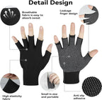 Summer Touchscreen Gloves for Women and Men, Anti-Slip Light Weight Half-Finger Gloves for Hiking, Warm Glove Cycling Driving, Cold Weather, Running, Outdoor Sports, Daily Work