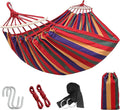 Portable Camping Hammock Lightweight Fabric Hammock for Backpacking, Beach, Patio, Backyard, Outdoor (Red)