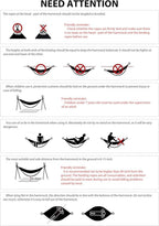 Portable Camping Hammock Lightweight Fabric Hammock for Backpacking, Beach, Patio, Backyard, Outdoor (Red)