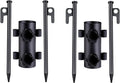 Portable Tent Holder Camping Tent Pole Holder Comes with 4 Ground Nails Tent Fixed Tube Pole Stand for Camping Fishing Hiking