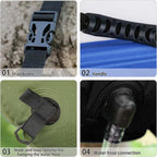Solar Shower Bag 5 Gal/20L Solar Heating Camping Shower Bag with Shower Head Portable Shower for Beach Swimming, Hiking
