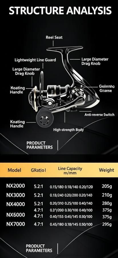 All Metal Spinning Fishing Reel - Ultra Smooth 5.2:1 Gear Ratio Saltwater Freshwater - Corrosion Resistant CNC Machined Fish Reel for Surfcasting Kayak - 3000 Size Black