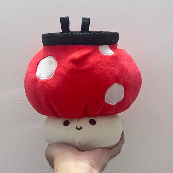 Red Mushrooms Chalk Bag Rock Climbing Equipment