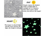 Gray Star Glow in The Dark Oversized Sweatshirt with Pockets Cute Unique Birthday Gift Women Warm Cozy Wearable Blanket