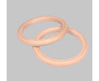 2 pcs Wood Gymnastic Rings - Olympic Gym Rings with Adjustable Straps, Heavy Duty Gym Equipment for Home Gym, Train Workout, Strength Training 28mm
