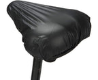 Bicycle Seat Cover, 2pcs Saddle Pad Bicycle, Elastic Waterproof Bicycle Saddle Cover (Black)